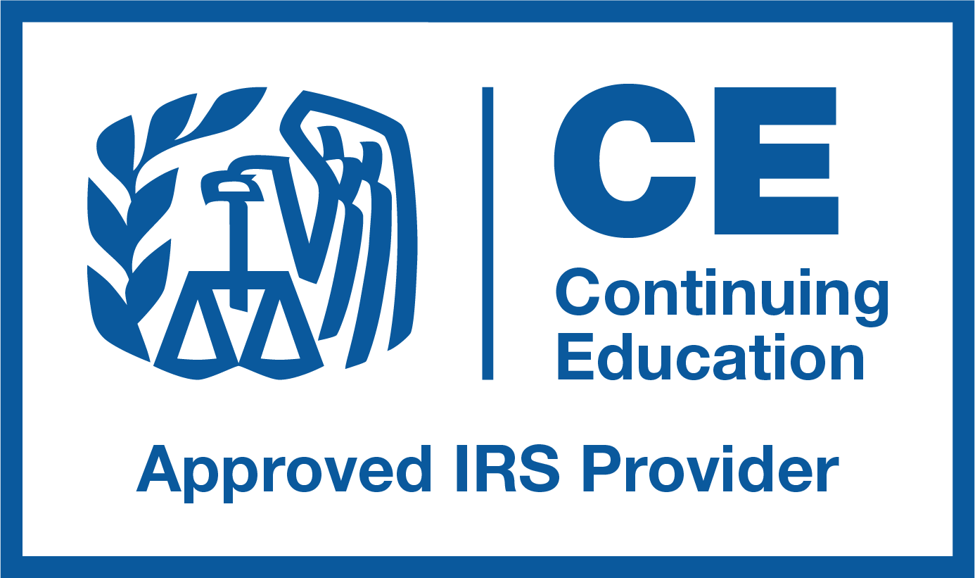 IRS CPE Logo Blue