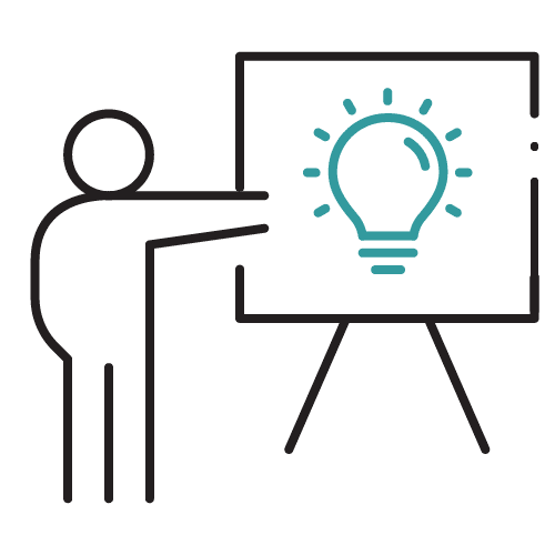 Icon representing learning through examples